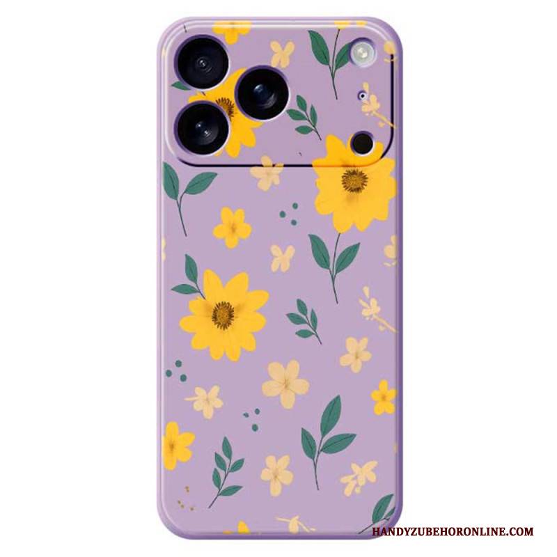 Hülle iPhone 17 Pro Flüssigsilikon-gänseblümchen