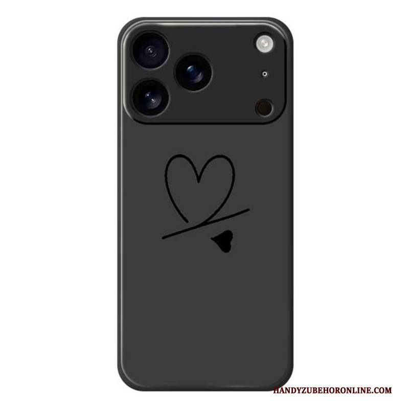 Hülle iPhone 17 Pro Flüssigsilikon-herz