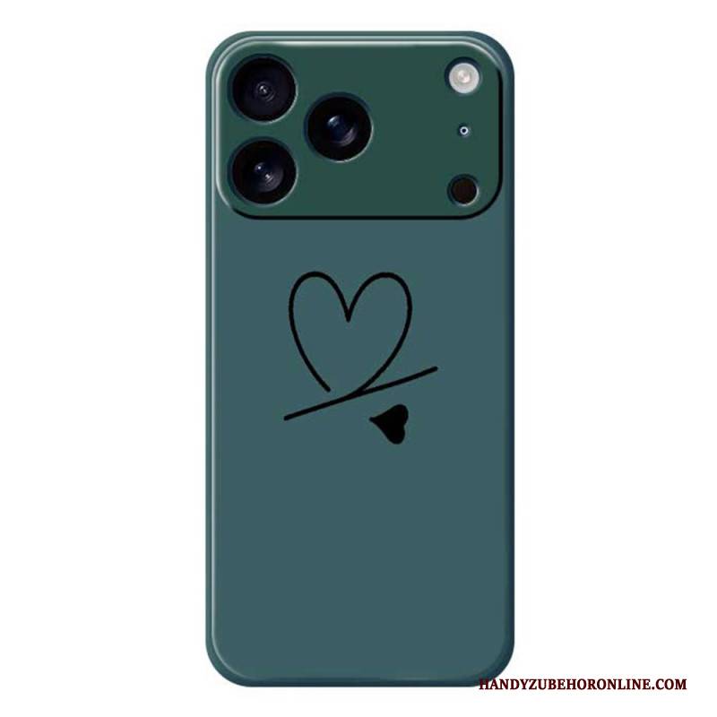 Hülle iPhone 17 Pro Flüssigsilikon-herz