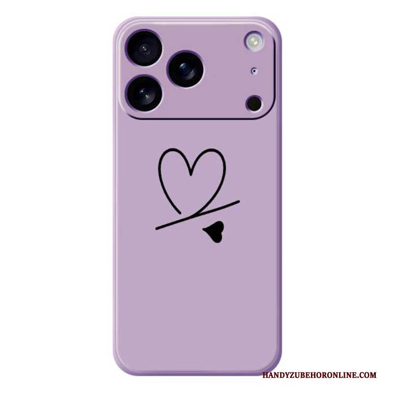 Hülle iPhone 17 Pro Flüssigsilikon-herz