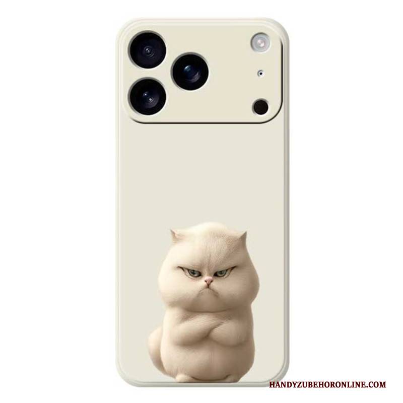 Hülle iPhone 17 Pro Flüssigsilikon-wütende Katze