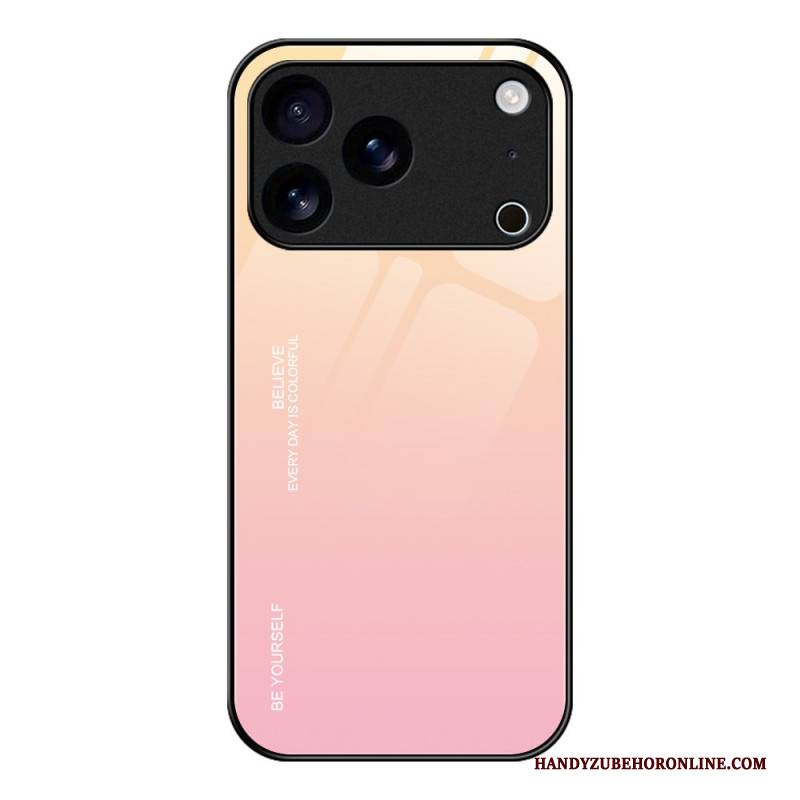 Hülle iPhone 17 Pro Handyhülle Be Yourself – Gehärtetes Glas