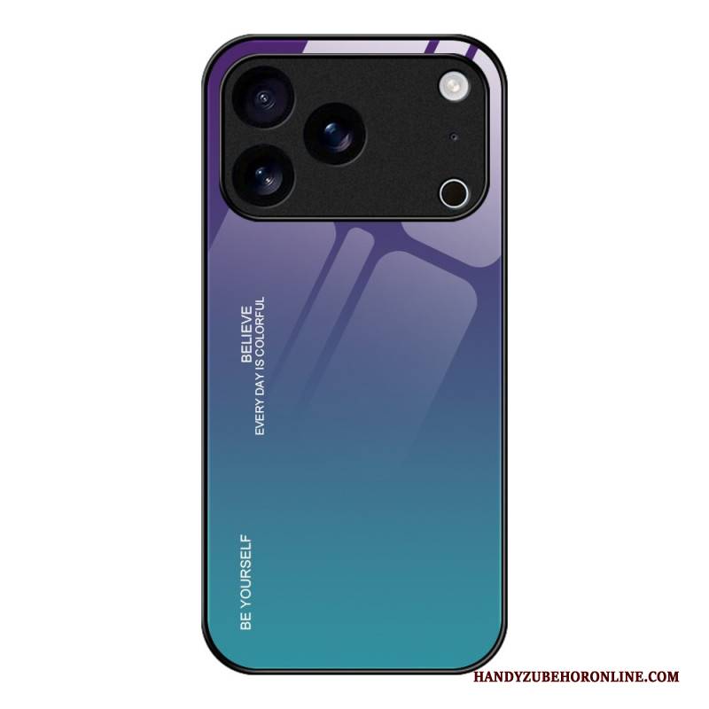 Hülle iPhone 17 Pro Handyhülle Be Yourself – Gehärtetes Glas