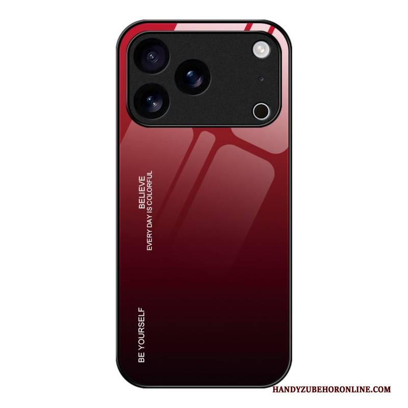 Hülle iPhone 17 Pro Handyhülle Be Yourself – Gehärtetes Glas