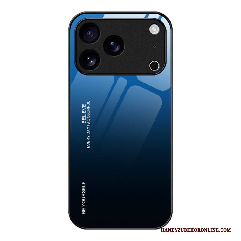 Hülle iPhone 17 Pro Handyhülle Be Yourself – Gehärtetes Glas