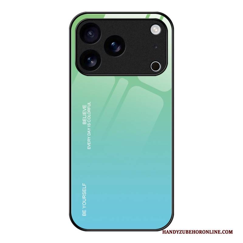 Hülle iPhone 17 Pro Handyhülle Be Yourself – Gehärtetes Glas