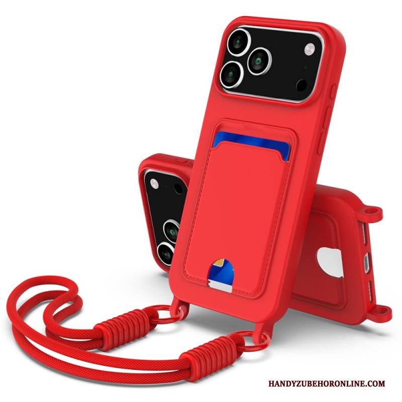 Hülle iPhone 17 Pro Kartenetui Mit Kordel