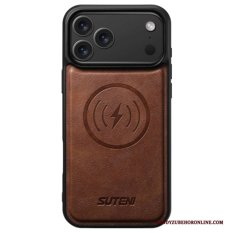 Hülle iPhone 17 Pro Magsafe-kompatibel Vintage-lederoptik