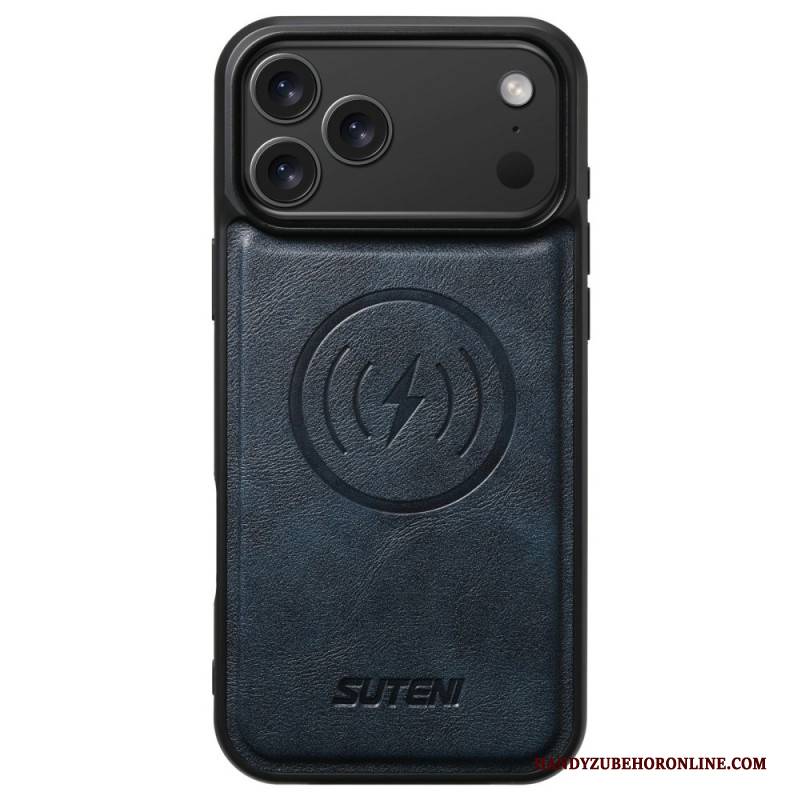 Hülle iPhone 17 Pro Magsafe-kompatibel Vintage-lederoptik