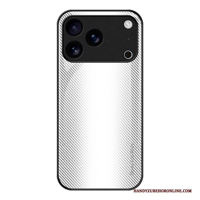 Hülle iPhone 17 Pro Max Gehärtetes Glas Mit Carbonfaser-optik
