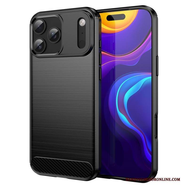 Hülle iPhone 17 Pro Max Handyhülle Gebürstete Carbonfaser