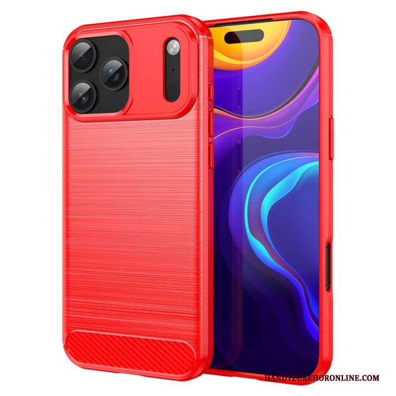 Hülle iPhone 17 Pro Max Handyhülle Gebürstete Carbonfaser