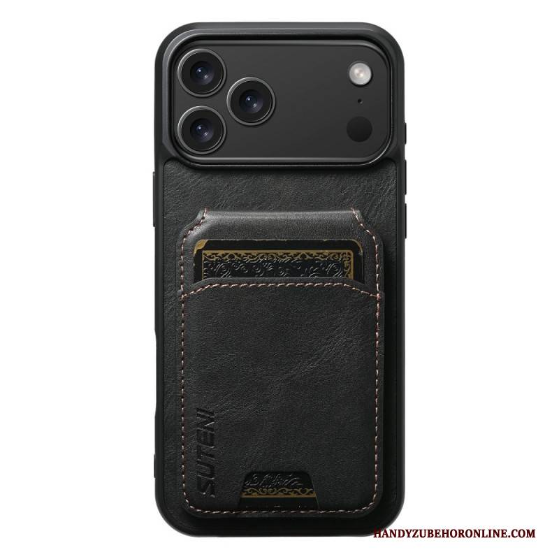 Hülle iPhone 17 Pro Max Handyhülle Kartenhalter Mit Gewachster Textur Suteni