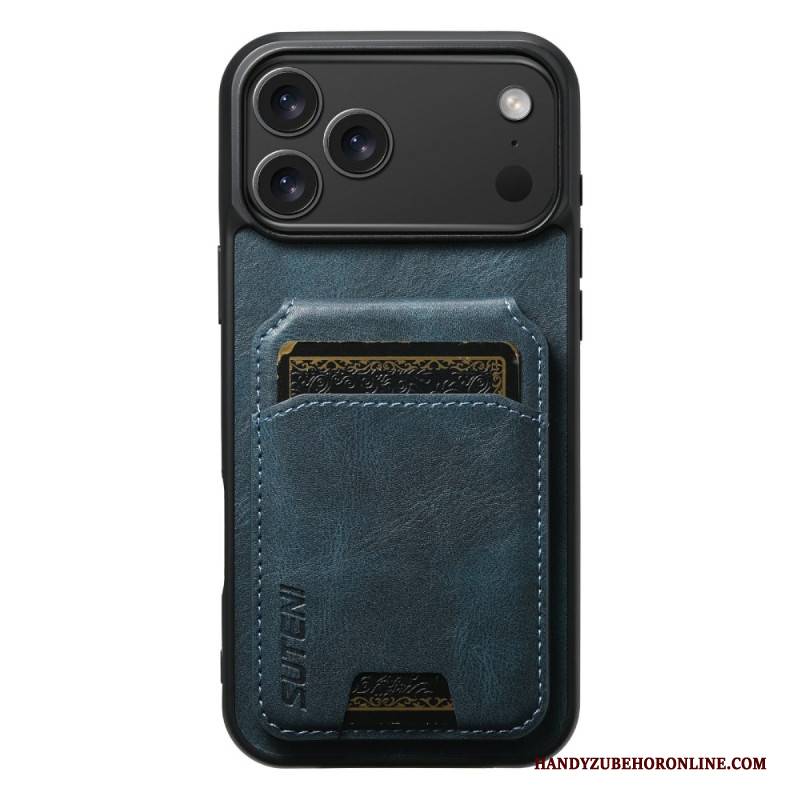 Hülle iPhone 17 Pro Max Handyhülle Kartenhalter Mit Gewachster Textur Suteni