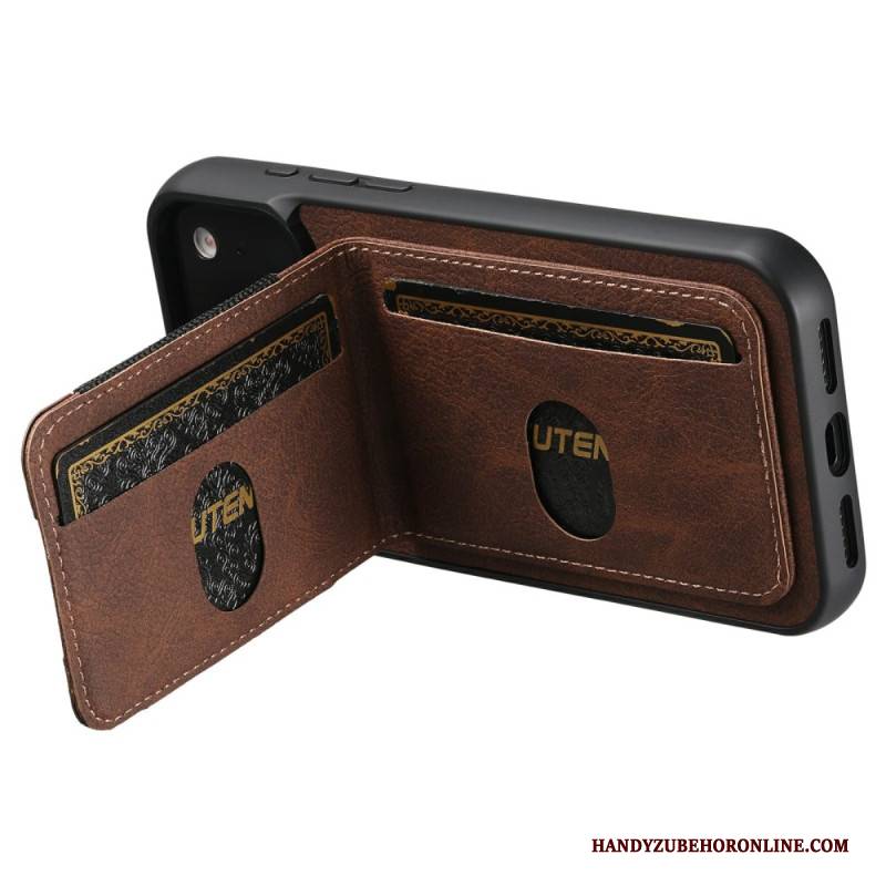 Hülle iPhone 17 Pro Max Handyhülle Kartenhalter Und Ständer Im Retro-look