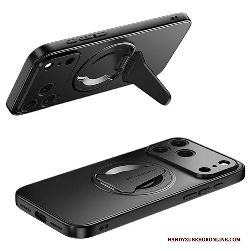 Hülle iPhone 17 Pro Max Handyhülle Magsafe-integrierte Halterung In Metalloptik