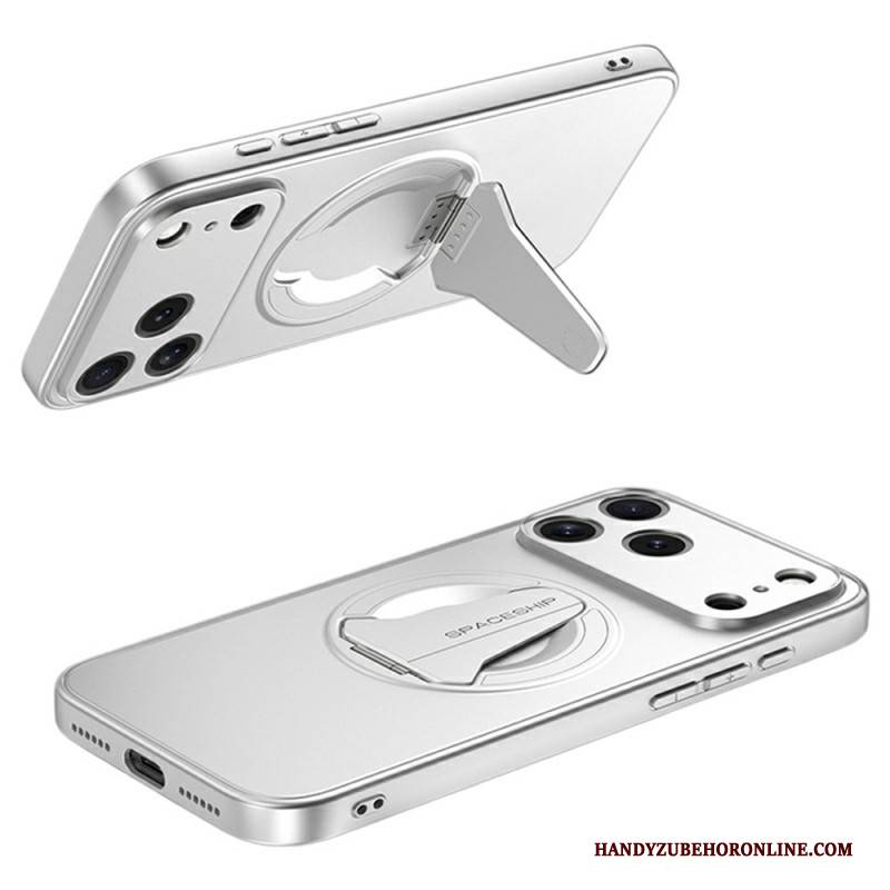 Hülle iPhone 17 Pro Max Handyhülle Magsafe-integrierte Halterung In Metalloptik