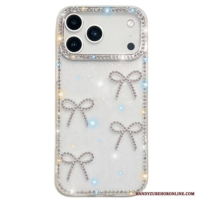 Hülle iPhone 17 Pro Max Handyhülle Schmetterlings- Und Glitzerdekor