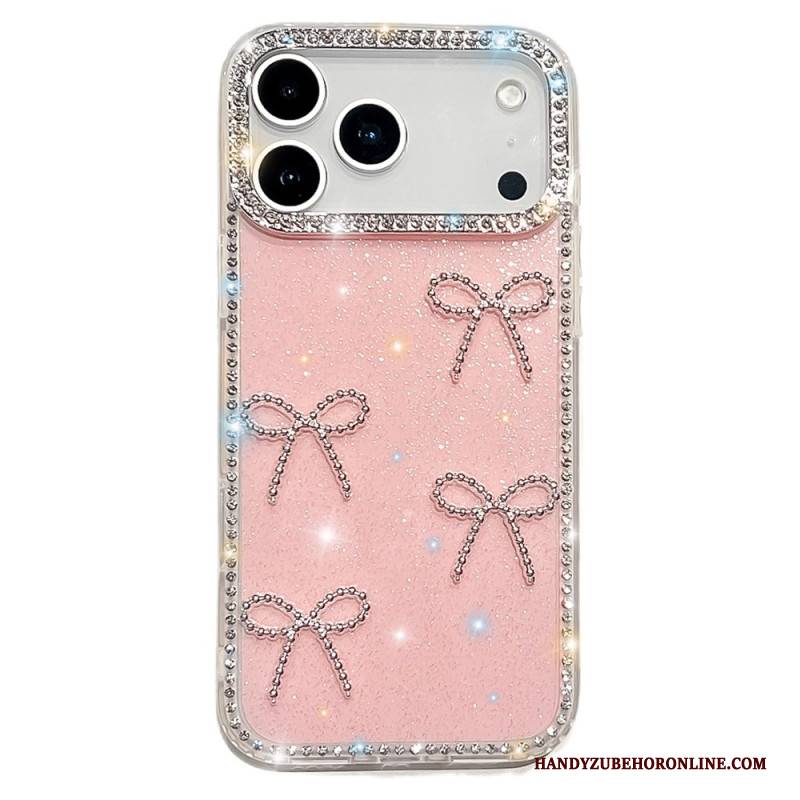 Hülle iPhone 17 Pro Max Handyhülle Schmetterlings- Und Glitzerdekor