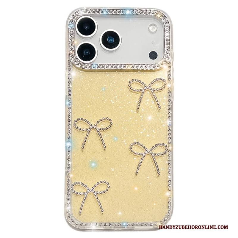 Hülle iPhone 17 Pro Max Handyhülle Schmetterlings- Und Glitzerdekor