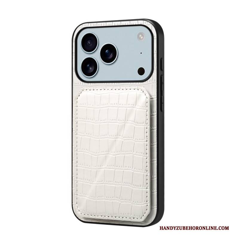 Hülle iPhone 17 Pro Max Kartenhalter In Krokodiloptik