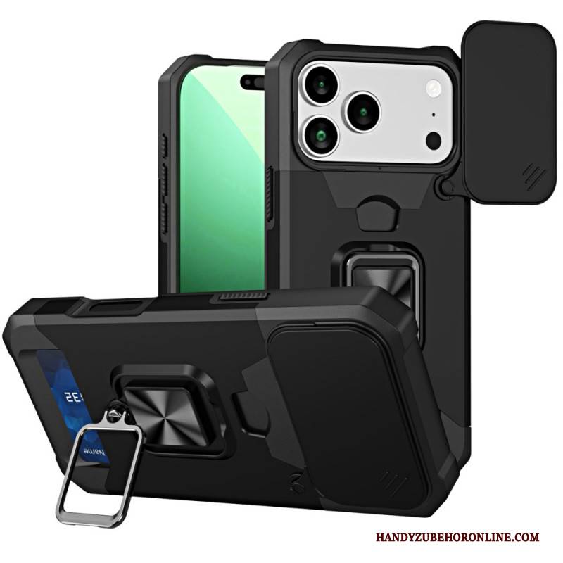 Hülle iPhone 17 Pro Max Robuster Ständer Und Schiebeabdeckung