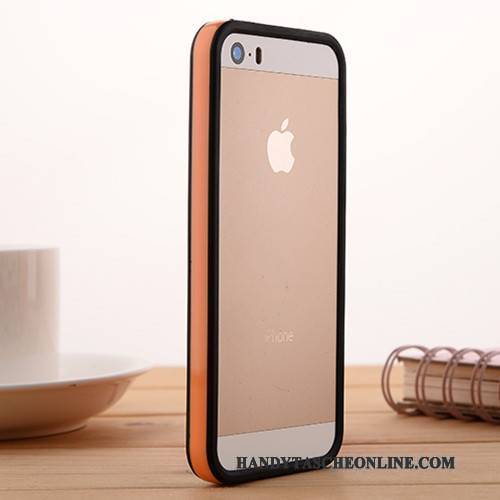 Hülle iPhone 5/5s Schutz Anti-sturz Grenze, Case iPhone 5/5s Weiche Handyhüllen Grau