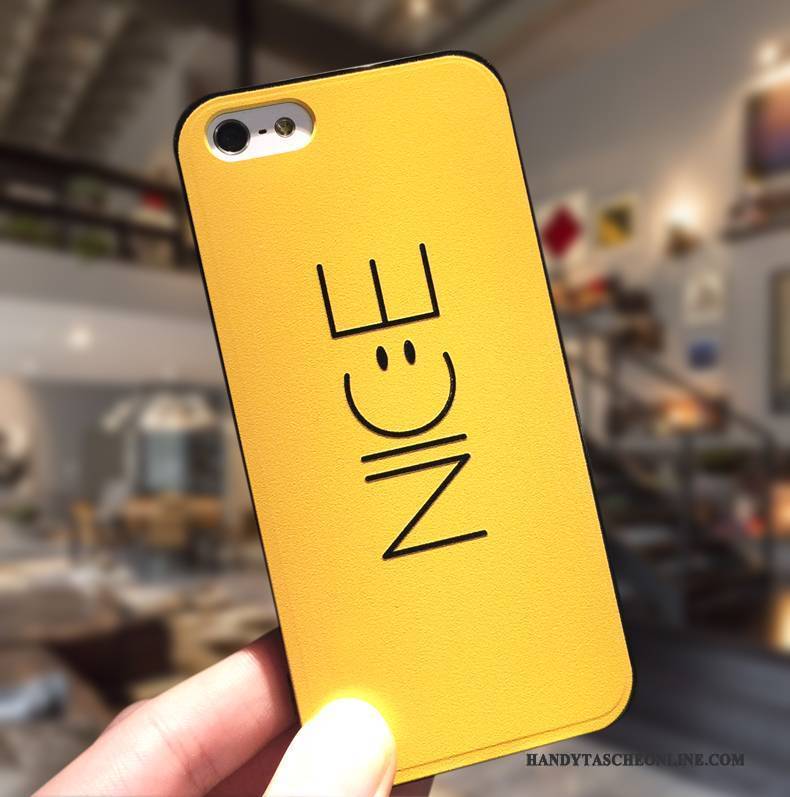 Hülle iPhone 5/5s Silikon Hängende Verzierungen Einfach, Case iPhone 5/5s Kreativ Anti-sturz Blau