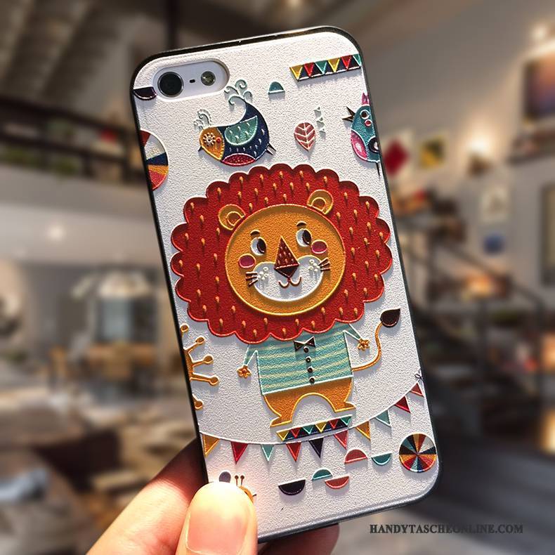 Hülle iPhone 5/5s Silikon Hängende Verzierungen Einfach, Case iPhone 5/5s Kreativ Anti-sturz Blau