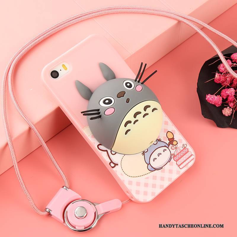 Hülle iPhone 5/5s Weiche Pulver Handyhüllen, Case iPhone 5/5s Karikatur Rot Trend