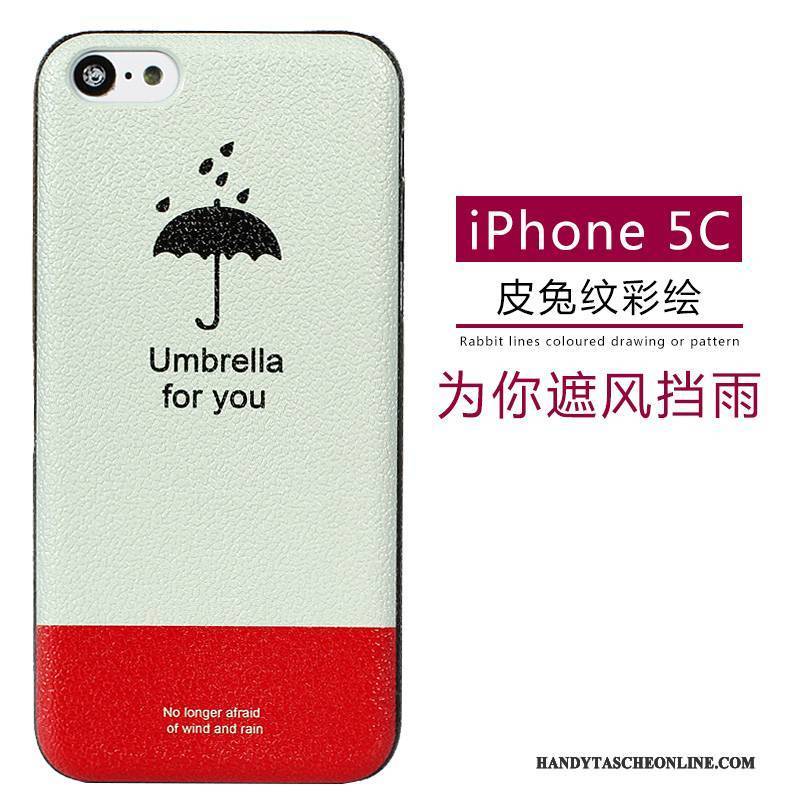 Hülle iPhone 5c Leder Muster Grün, Case iPhone 5c Karikatur Nubuck Handyhüllen
