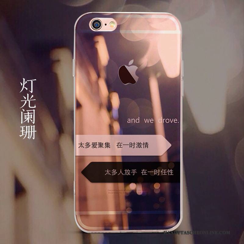 Hülle iPhone 6/6s Gemalt Blau Handyhüllen, Case iPhone 6/6s Schutz Schwer Transparent