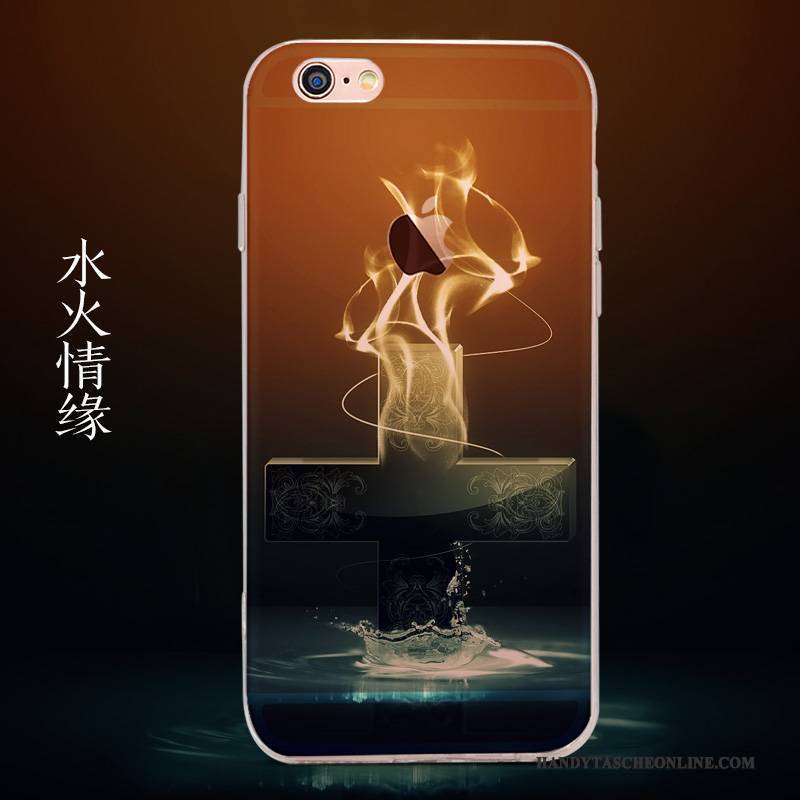 Hülle iPhone 6/6s Gemalt Blau Handyhüllen, Case iPhone 6/6s Schutz Schwer Transparent