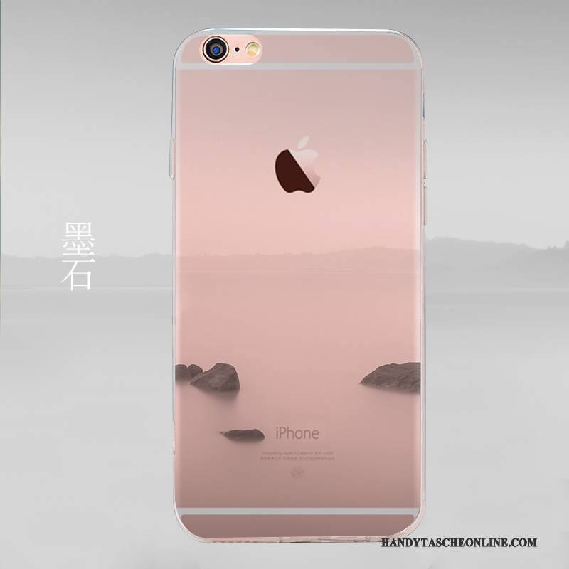 Hülle iPhone 6/6s Gemalt Blau Handyhüllen, Case iPhone 6/6s Schutz Schwer Transparent