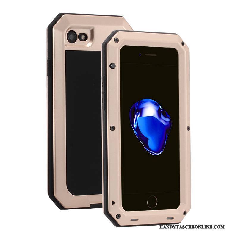 Hülle iPhone 6/6s Metall Anti-sturz Drei Verteidigungen, Case iPhone 6/6s Taschen Handyhüllen Gelb