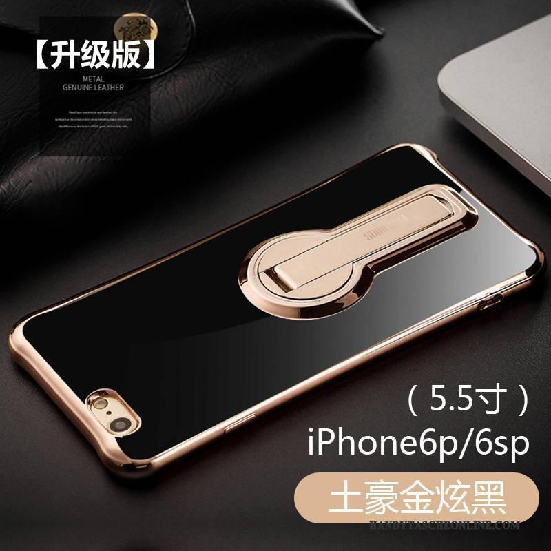 Hülle iPhone 6/6s Plus Halterung Handyhüllen Anti-sturz, Case iPhone 6/6s Plus Silikon Rosa Pu