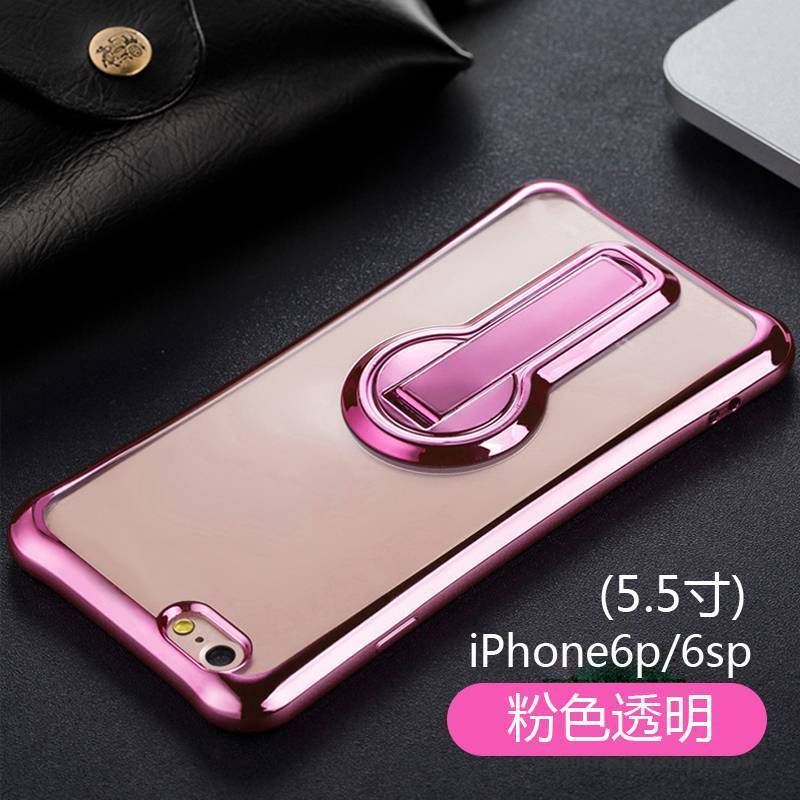 Hülle iPhone 6/6s Plus Halterung Handyhüllen Anti-sturz, Case iPhone 6/6s Plus Silikon Rosa Pu