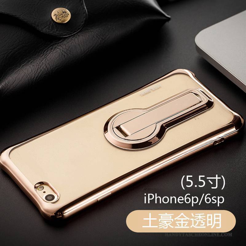 Hülle iPhone 6/6s Plus Halterung Handyhüllen Anti-sturz, Case iPhone 6/6s Plus Silikon Rosa Pu