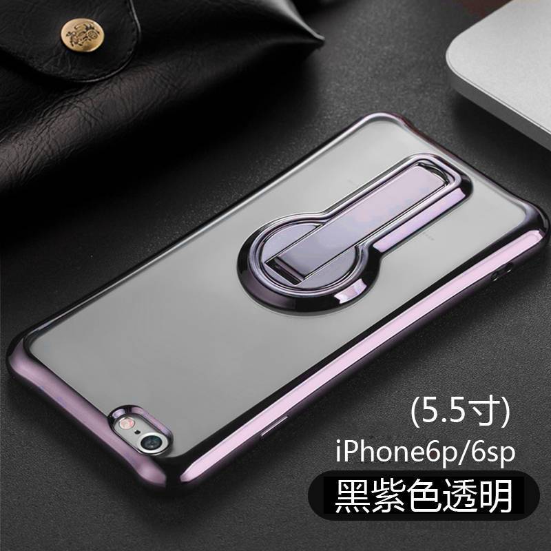 Hülle iPhone 6/6s Plus Halterung Handyhüllen Anti-sturz, Case iPhone 6/6s Plus Silikon Rosa Pu