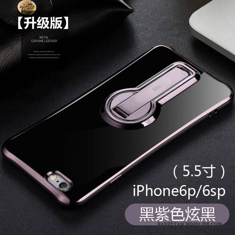 Hülle iPhone 6/6s Plus Halterung Handyhüllen Anti-sturz, Case iPhone 6/6s Plus Silikon Rosa Pu