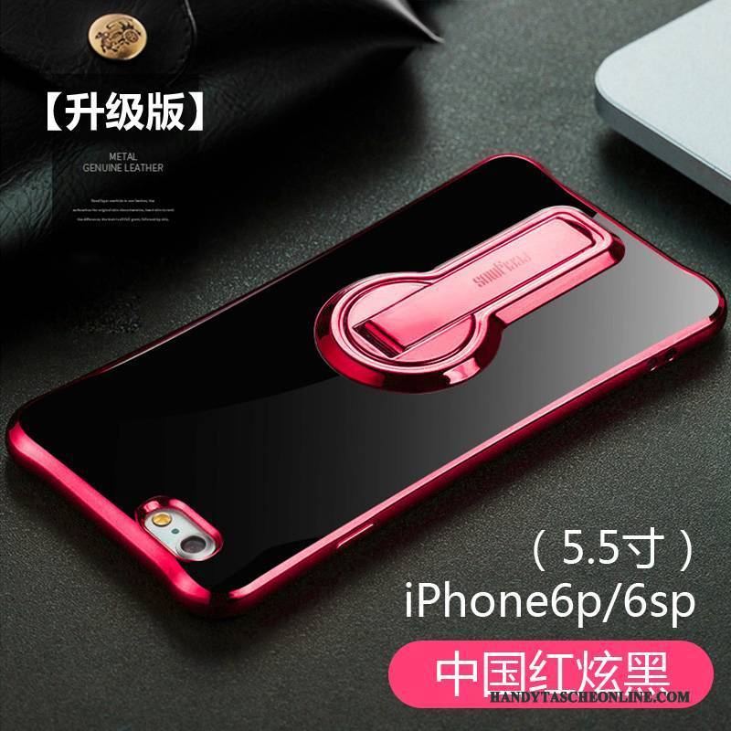 Hülle iPhone 6/6s Plus Halterung Handyhüllen Anti-sturz, Case iPhone 6/6s Plus Silikon Rosa Pu