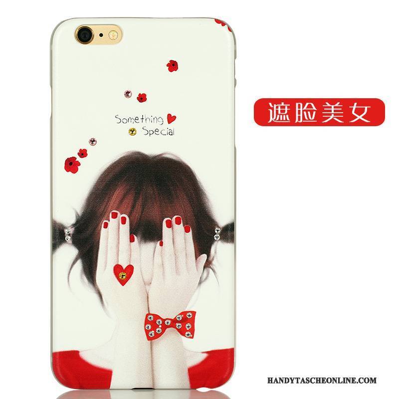 Hülle iPhone 6/6s Plus Karikatur Nette Nubuck, Case iPhone 6/6s Plus Strass Lichtfarbe Grün