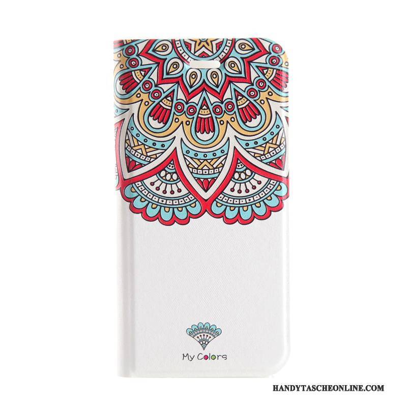 Hülle iPhone 6/6s Plus Lederhülle Trend Dreidimensional, Case iPhone 6/6s Plus Folio Handyhüllen Blau