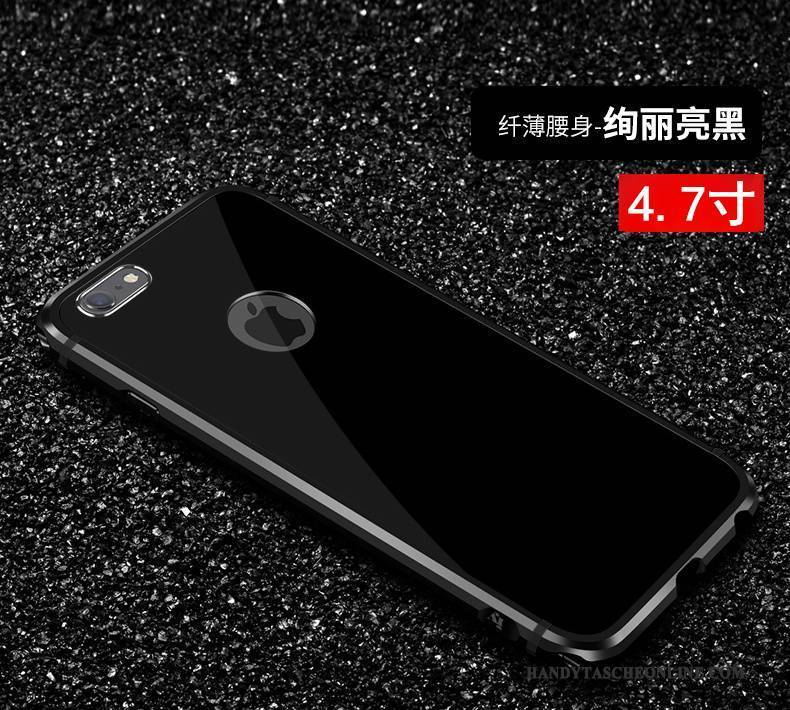 Hülle iPhone 6/6s Plus Metall Trend Schwarz, Case iPhone 6/6s Plus Luxus Neu Handyhüllen