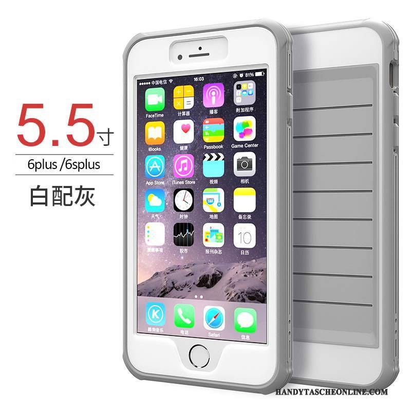 Hülle iPhone 6/6s Plus Taschen Drei Verteidigungen Handyhüllen, Case iPhone 6/6s Plus Silikon Hängende Verzierungen Anti-sturz