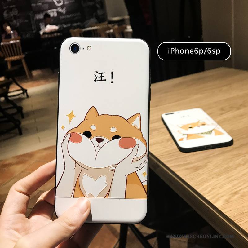 Hülle iPhone 6/6s Plus Taschen Liebhaber Handyhüllen, Case iPhone 6/6s Plus Karikatur Super Süß Hund