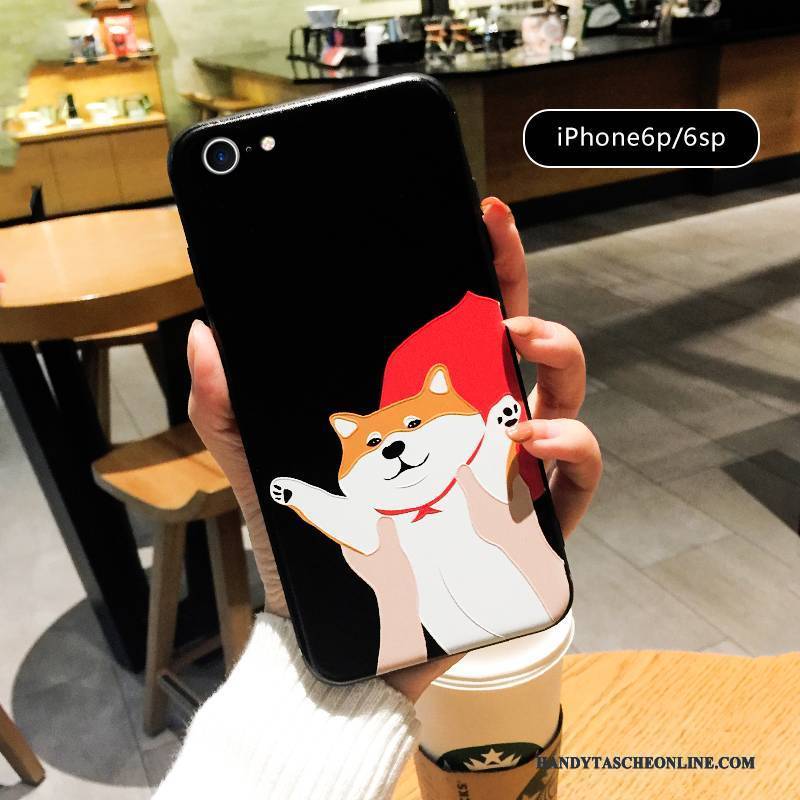 Hülle iPhone 6/6s Plus Taschen Liebhaber Handyhüllen, Case iPhone 6/6s Plus Karikatur Super Süß Hund