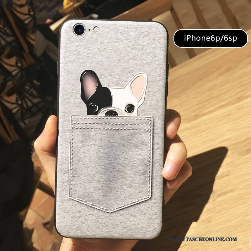 Hülle iPhone 6/6s Plus Taschen Liebhaber Handyhüllen, Case iPhone 6/6s Plus Karikatur Super Süß Hund