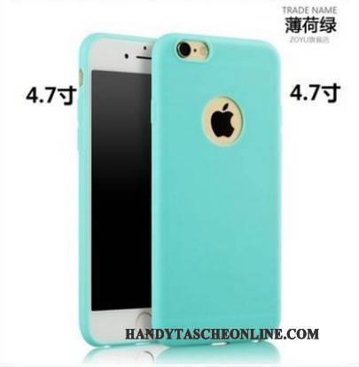 Hülle iPhone 6/6s Silikon Nubuck Schlank, Case iPhone 6/6s Schutz Handyhüllen Rot