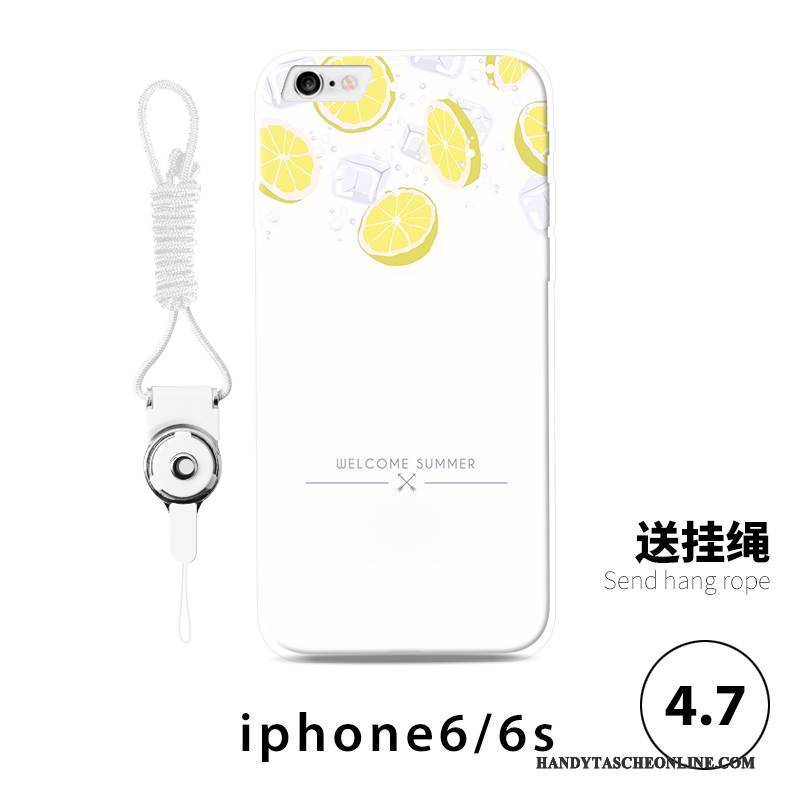 Hülle iPhone 6/6s Taschen Handyhüllen Grün, Case iPhone 6/6s Prägung Frisch Gelb